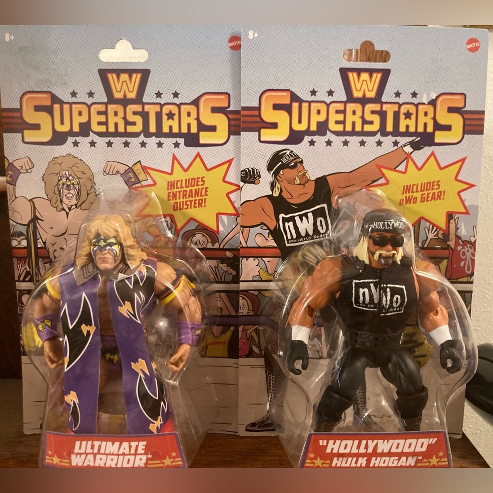 NEW WWE Superstars Action Figure Bundle - Hulk Hogan and Ultimate Warrior